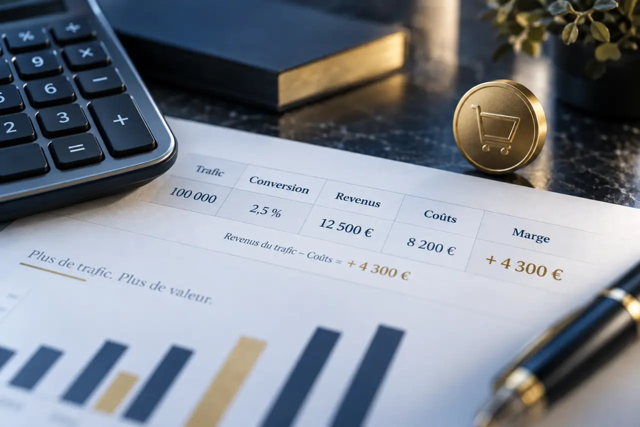 Business plan marketplace : le calcul qui montre si votre trafic finance vraiment la plateforme