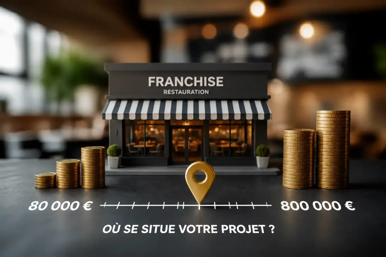 Franchise de restauration : entre 80 000 € et 800 000 €, où se situe votre projet ?
