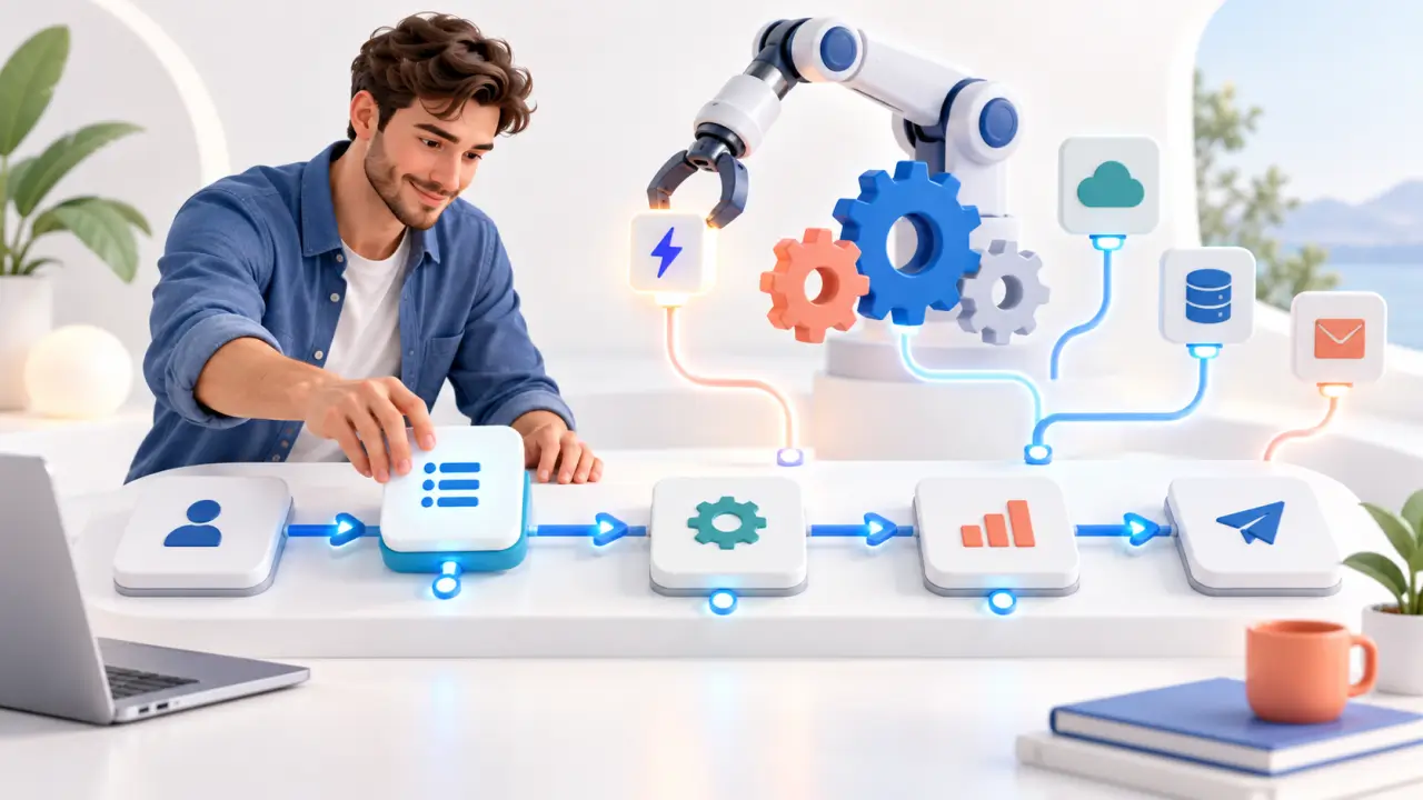 Entrepreneur structurant ses processus et automatisant son activité digitale