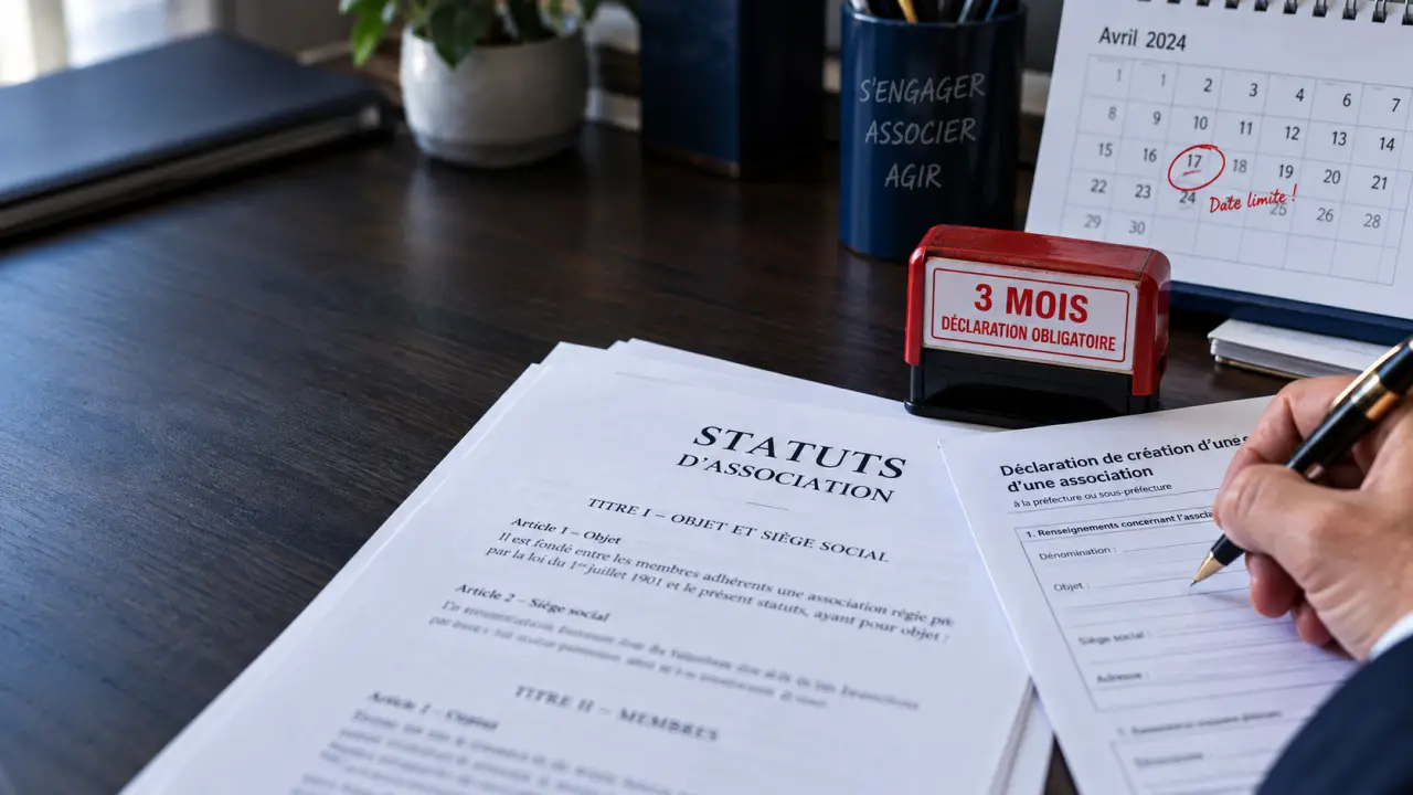 Modification des statuts d'une association : 3 mois pour déclarer, sans exception