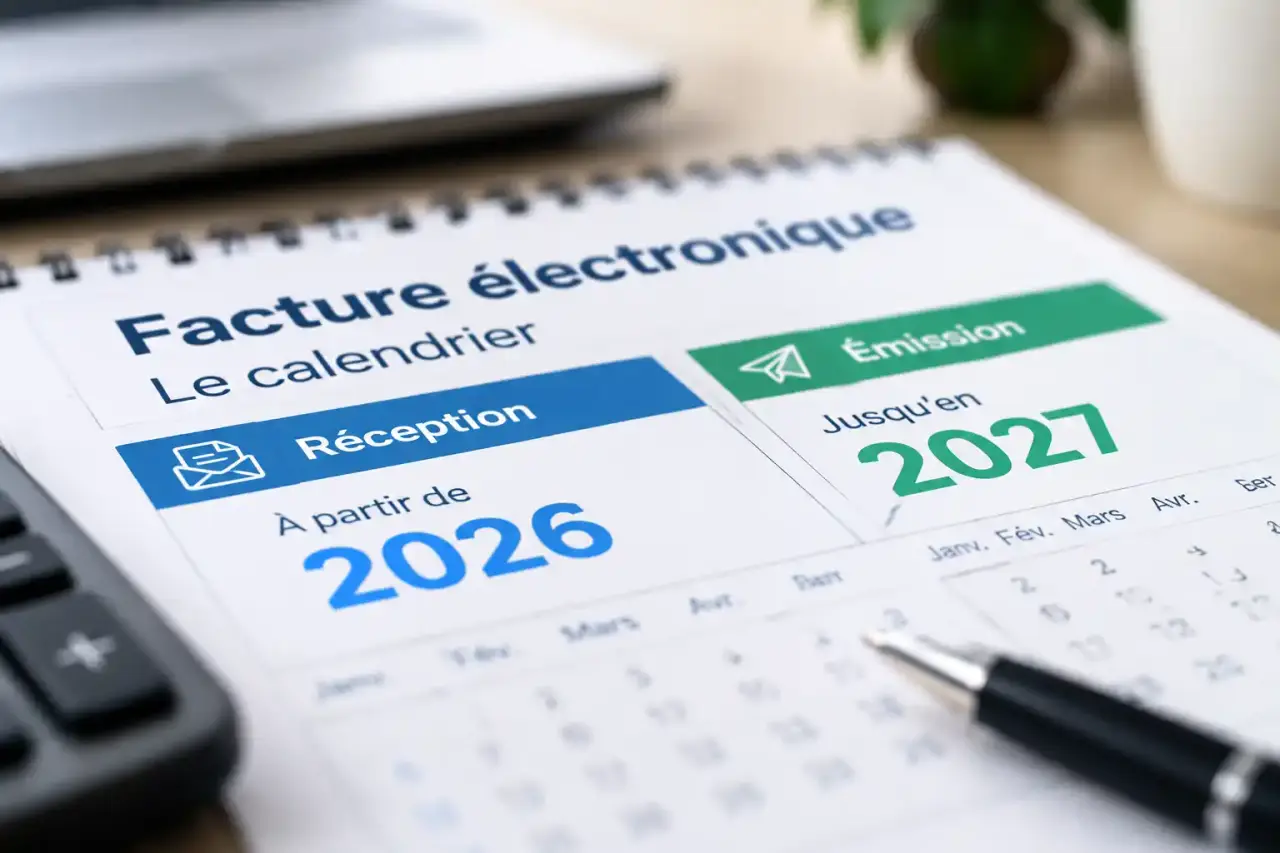 Le calendrier de la facture électronique distingue réception en 2026 et émission jusqu’en 2027