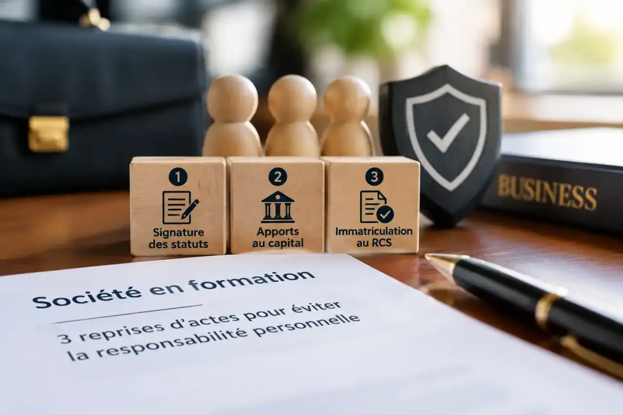 Société en formation : 3 reprises d’actes pour éviter la responsabilité personnelle
