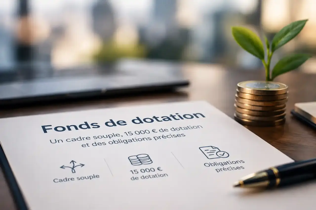 Fonds de dotation : un cadre souple, 15 000 € de dotation et des obligations précises
