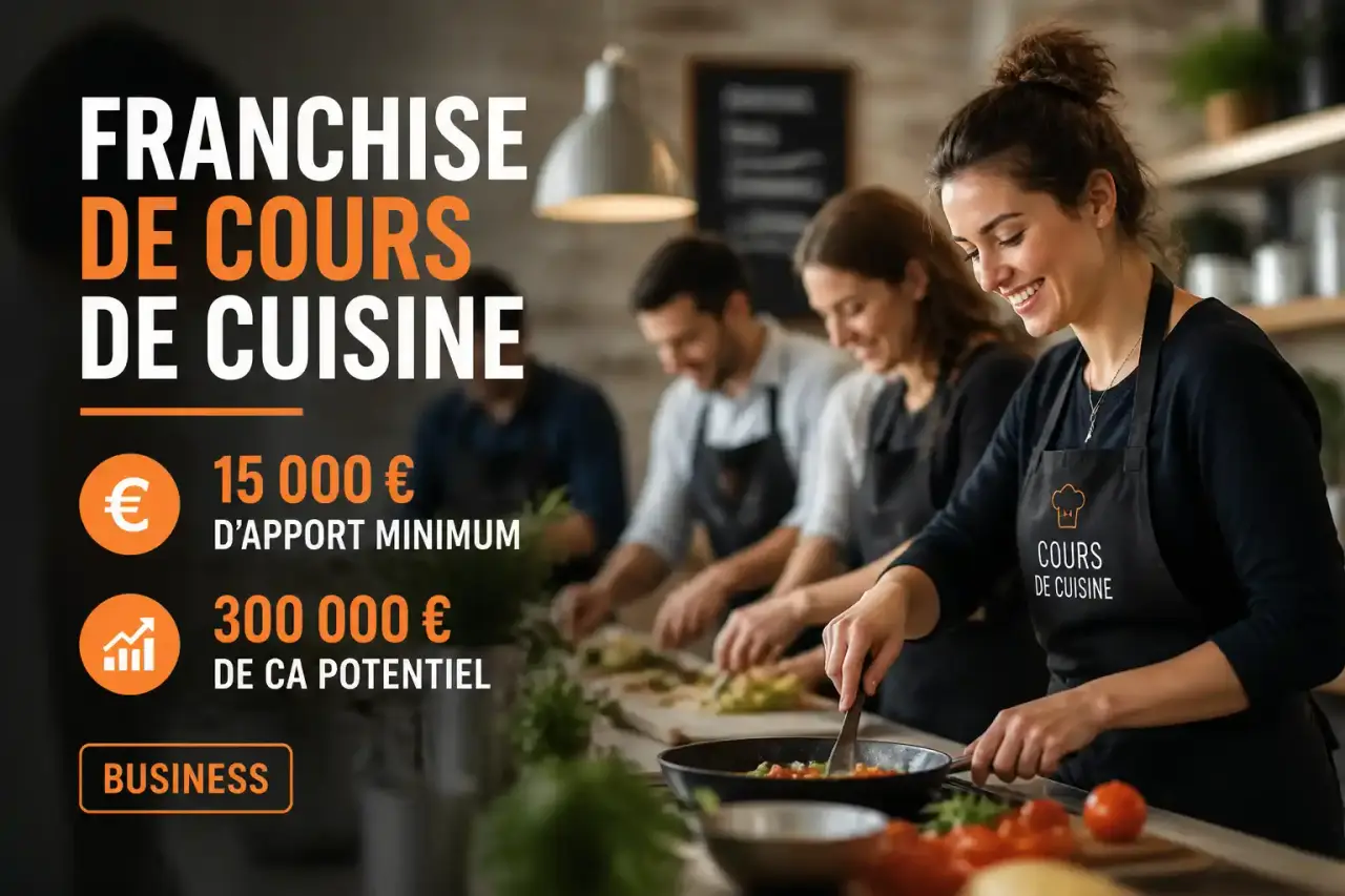 Franchise de cours de cuisine : 15 000 € d'apport minimum pour 300 000 € de CA potentiel
